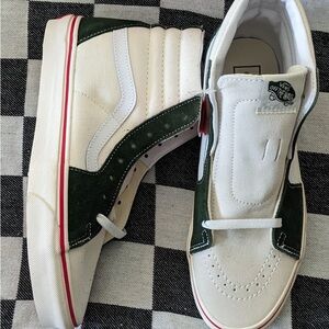 Vans Sk8-Hi Retro Sport Marshmallow  Bistro Green Women 9.5 042025